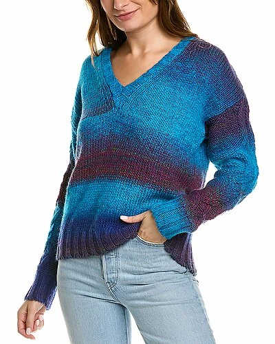 Ramy Brook Zola V-Neck Wool-Blend Sweater Women